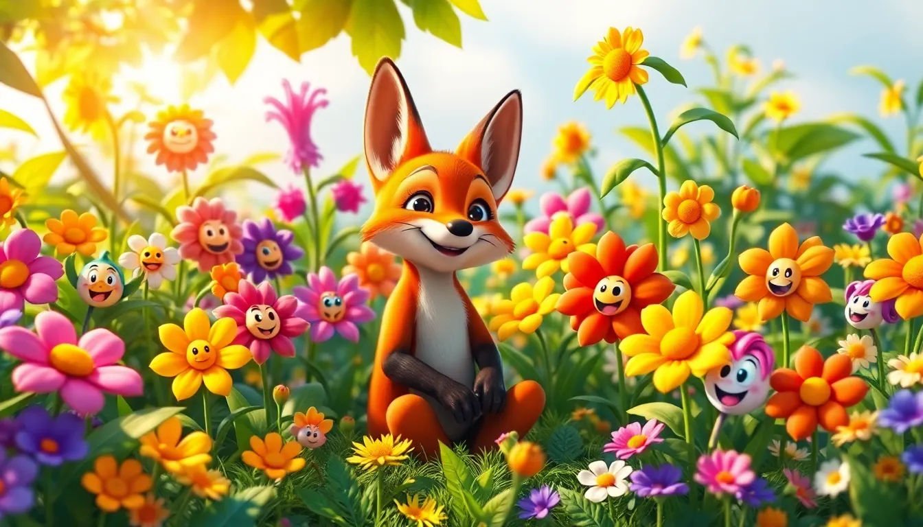 Le Renard et le Jardin Secret 4 Illustration des Plantes Magiques
