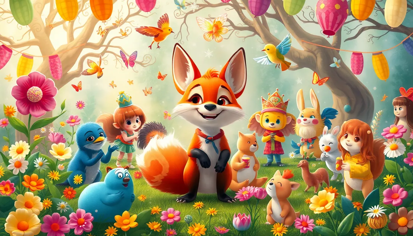 Le Renard et le Jardin Secret 6 Illustration du Festival des Couleurs