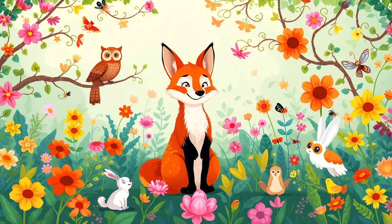 Le Renard et le Jardin Secret 7 Illustration de L'amitié entre les Mondes