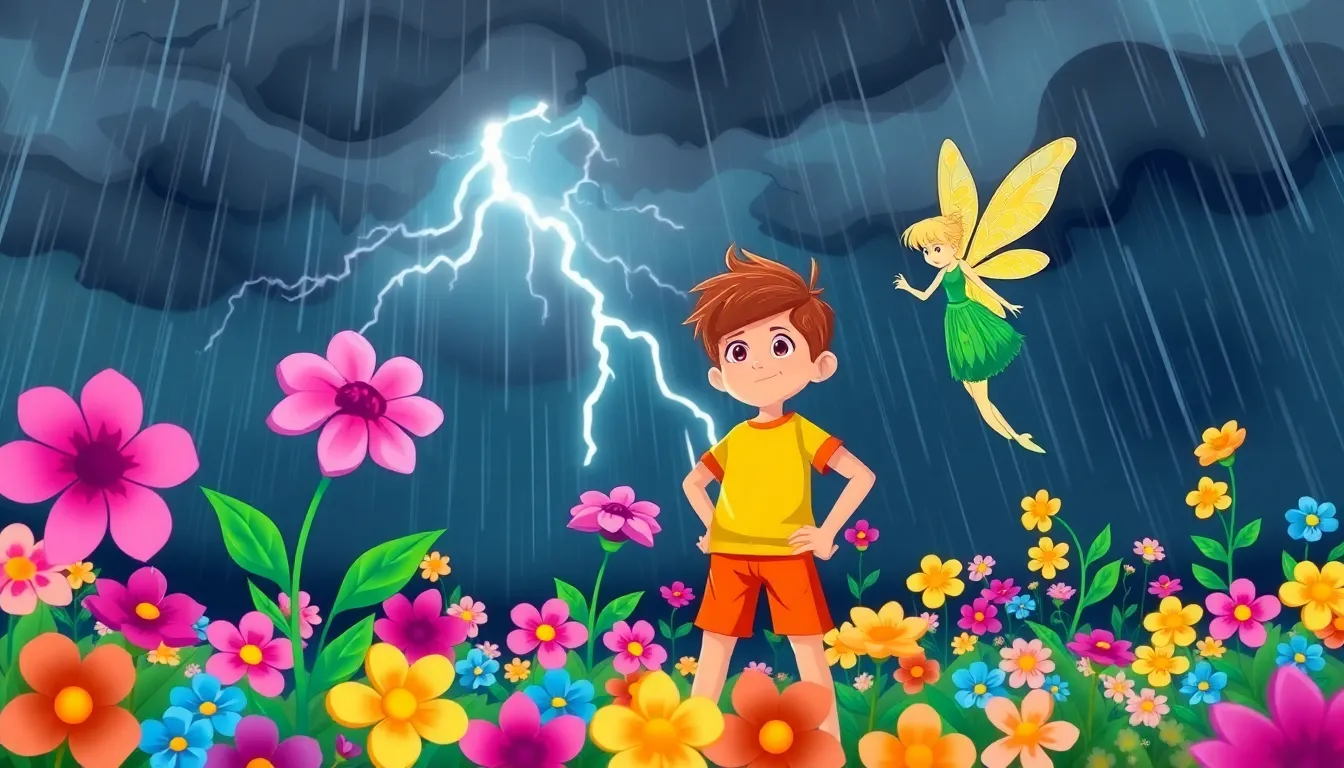Le Printemps de Pierre et les Fleurs Dansantes 6 Illustration de Une Tempête Surprise