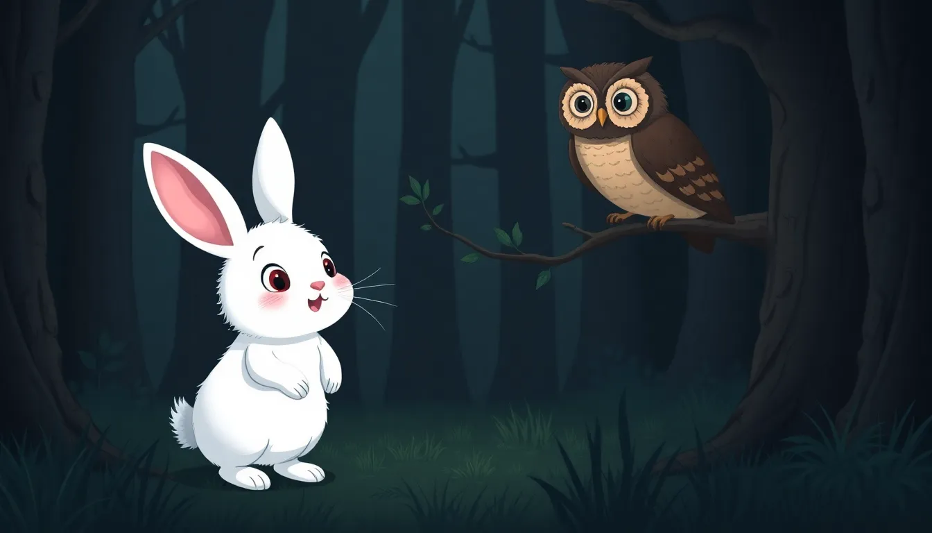 Les Contes de la Forêt Sombre 1 Illustration de L'Arrivée de Luna