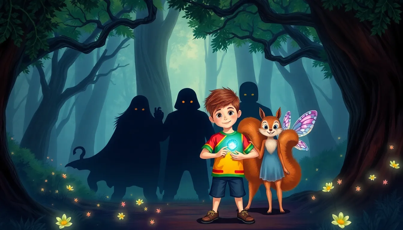 Les Contes de la Forêt Sombre 6 Illustration de La Bataille des Ombres