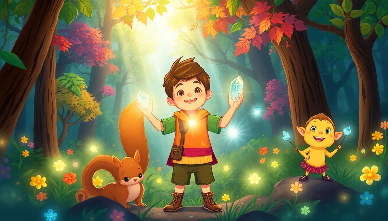 Les Contes de la Forêt Sombre 7 Illustration du Retour des Cristaux