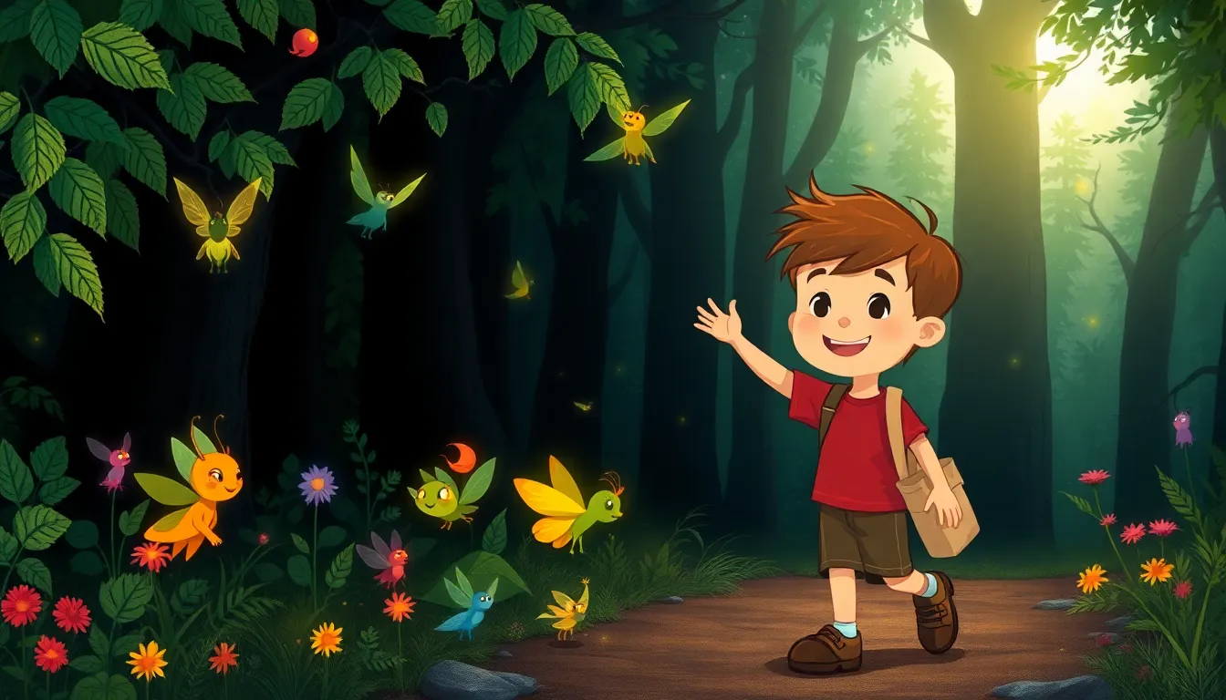 Les Contes de la Forêt Sombre 9 Illustration de Le Retour au Village