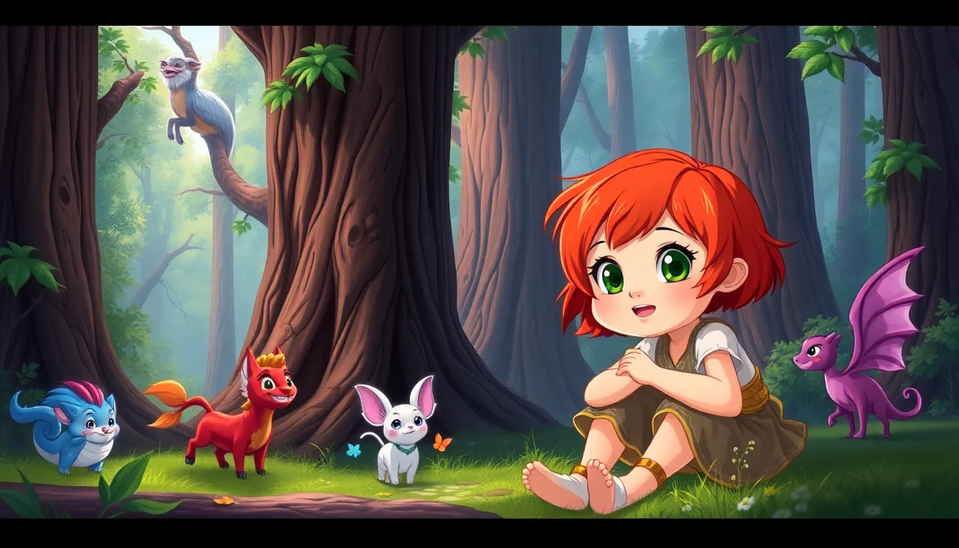 Emma et les Gardiens de la Forêt 1 Illustration de La Découverte des Gardiens