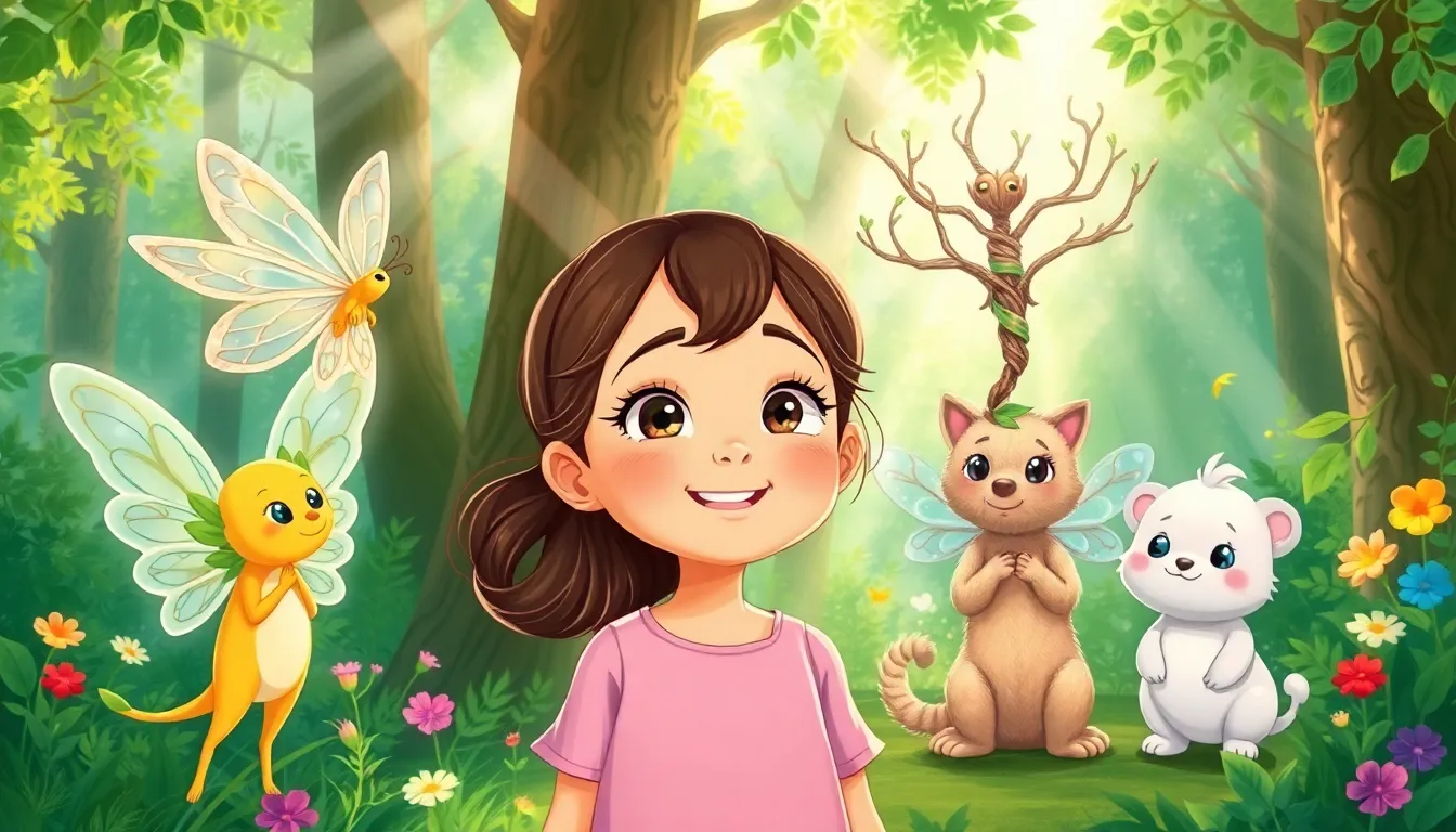 Emma et les Gardiens de la Forêt 2 Illustration de La Rencontre avec les Gardiens