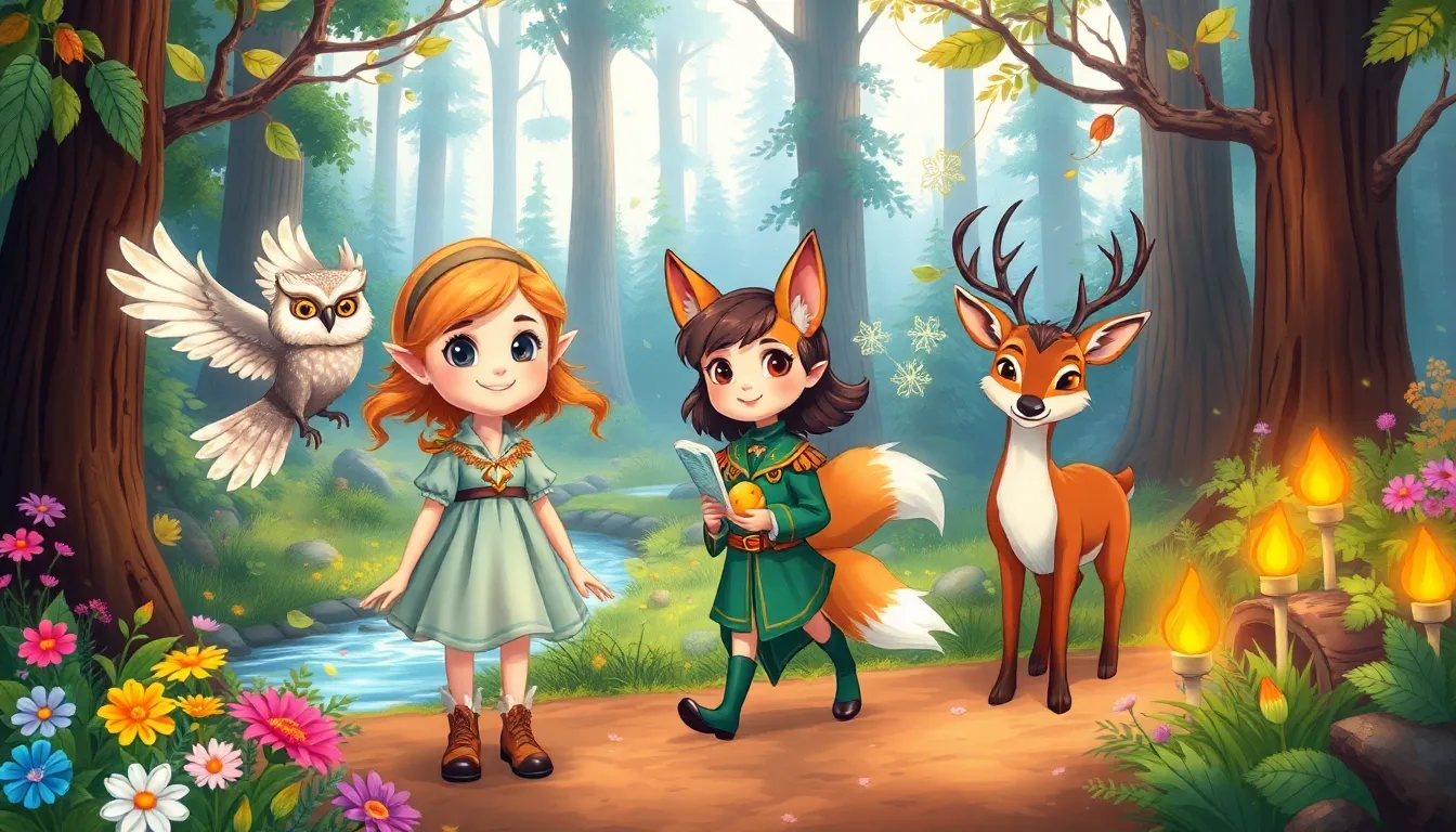 Emma et les Gardiens de la Forêt 4 Illustration de La Quête des Éléments