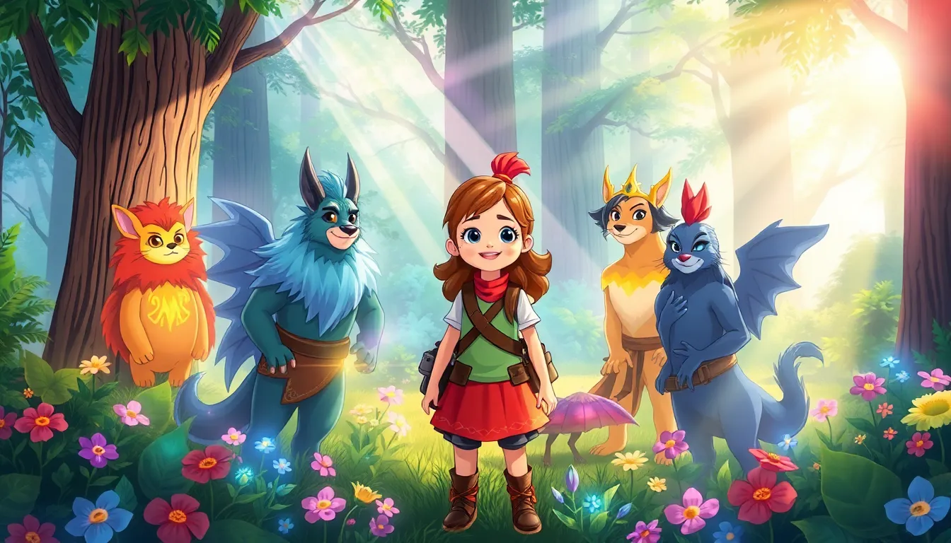 Emma et les Gardiens de la Forêt 10 Illustration de La Lumière de l'Amitié