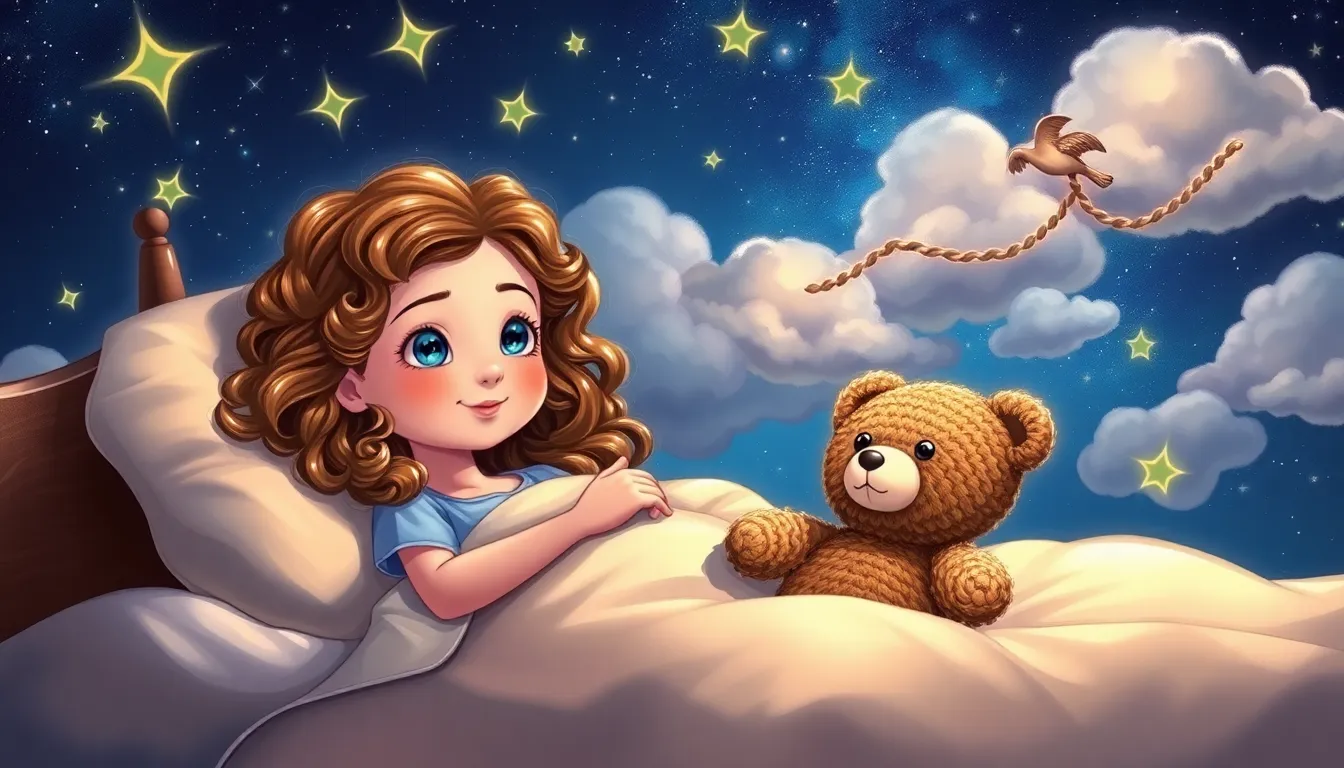 Les Rêves Enchantés de Clara 1 Illustration de La Nuit Magique de Clara