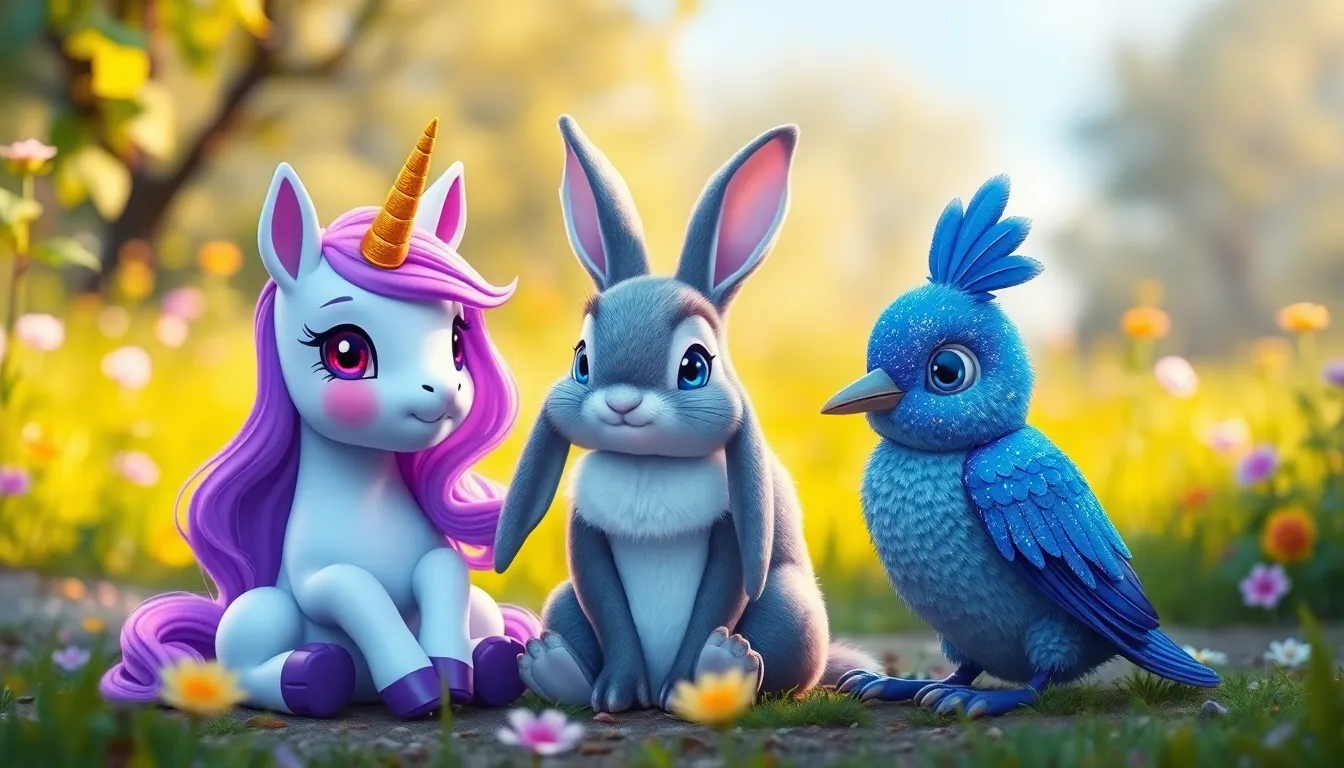 Les Fables de Luna la Licorne 4 Illustration de L'Amitié au-delà des Différences