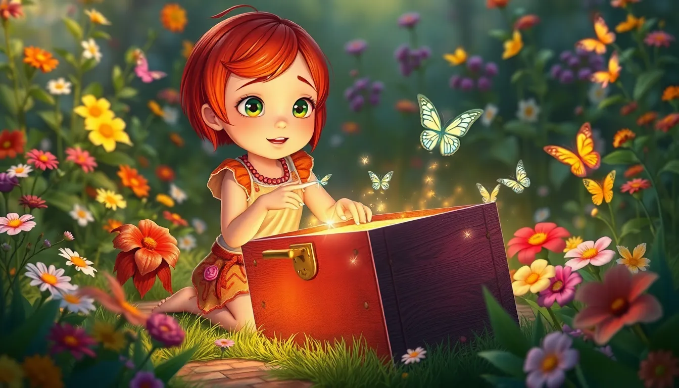 La Boîte Magique des Contes de Mia 1 Illustration de La Découverte de la Boîte Magique