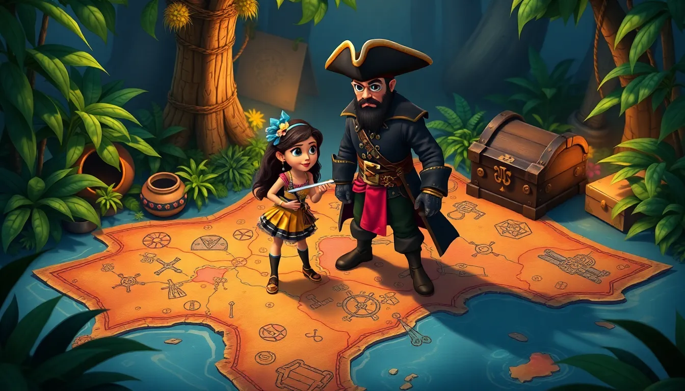 La Boîte Magique des Contes de Mia 3 Illustration de L'Île aux Trésors