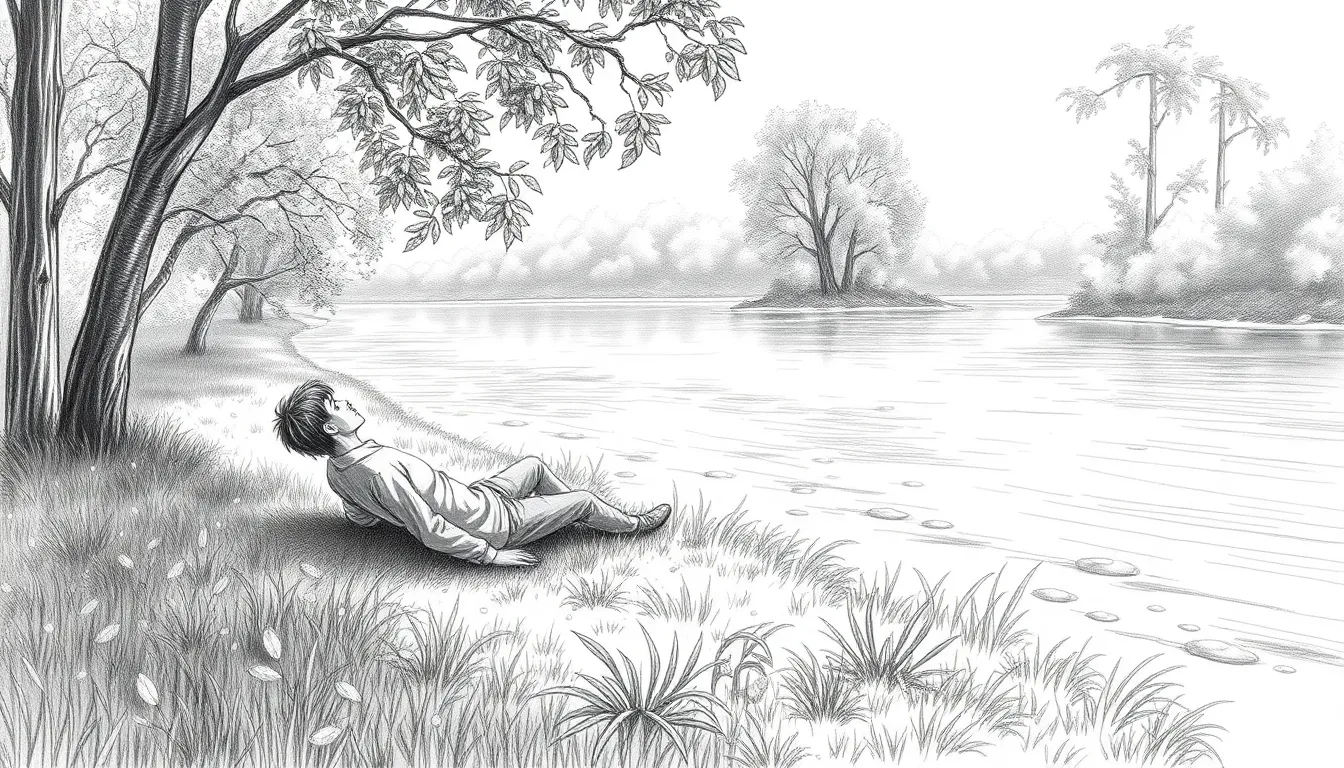 Voyage au Coeur de l'Aventure : Une Épopée Poétique 4 Illustration de La Chanson du Fleuve