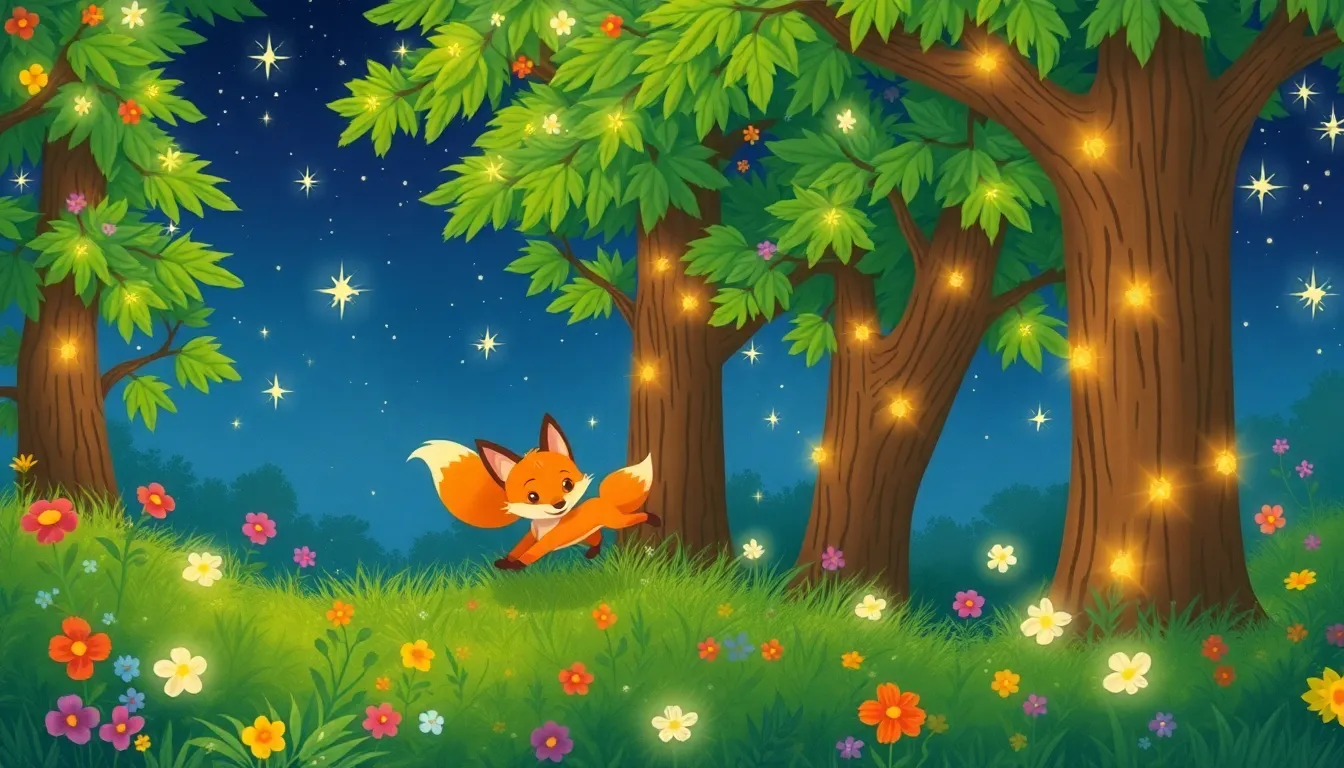 Les Rêves de Roxy la Renarde 1 Illustration de La Forêt Enchantée