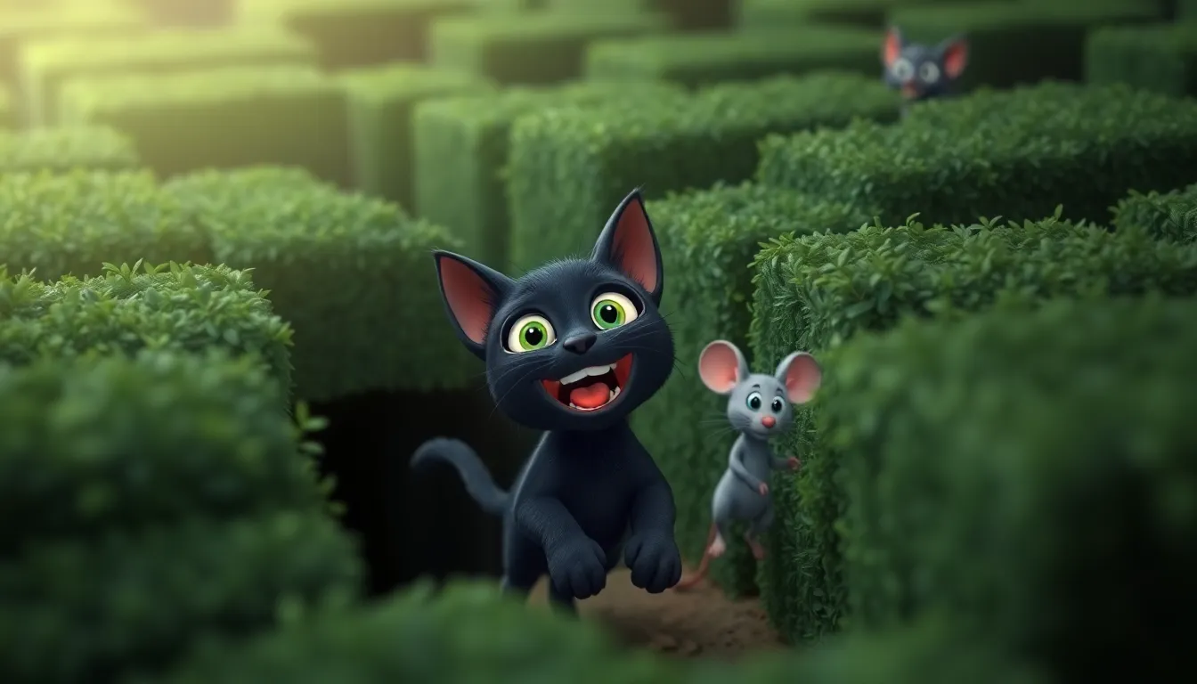 Sam et le Labyrinthe Mystérieux 5 Illustration de La Sortie du Labyrinthe