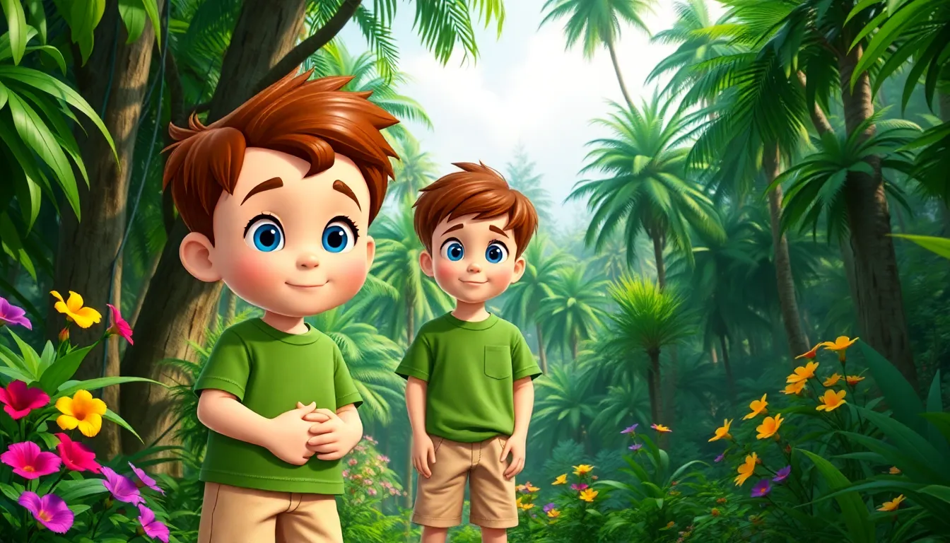 Les Aventures de Tom dans la Jungle Mystérieuse 1 Tom devant l'entrée de la jungle mystérieuse