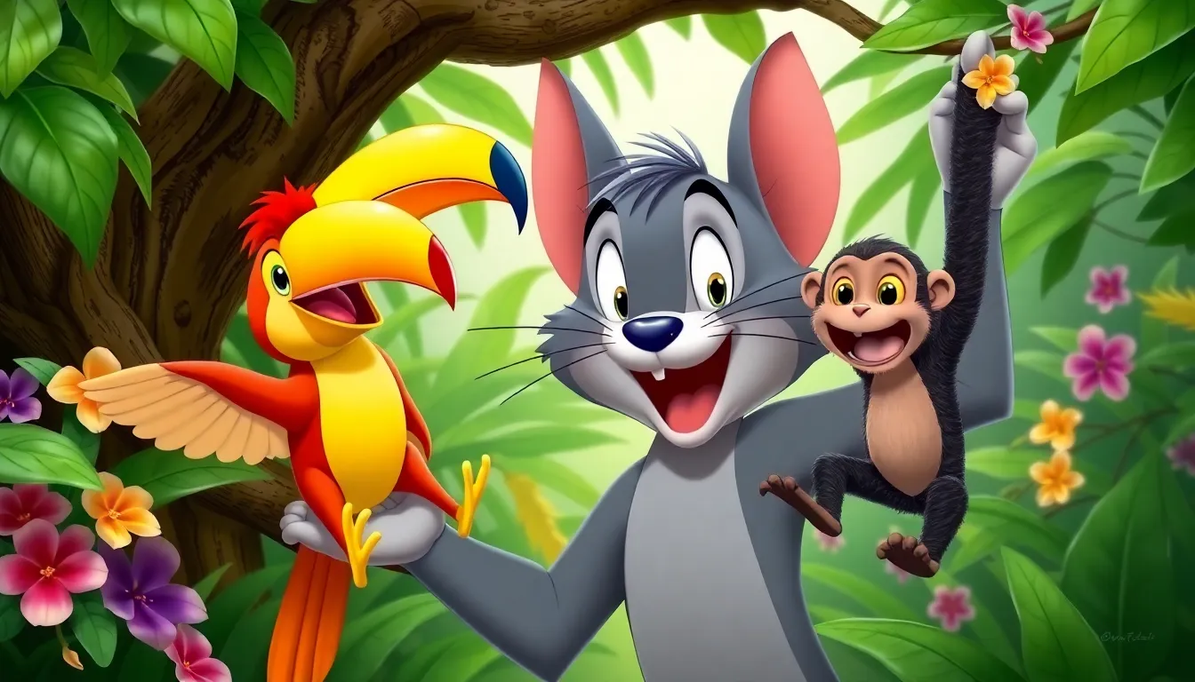 Les Aventures de Tom dans la Jungle Mystérieuse 2 Illustration de Les Amis de la Jungle