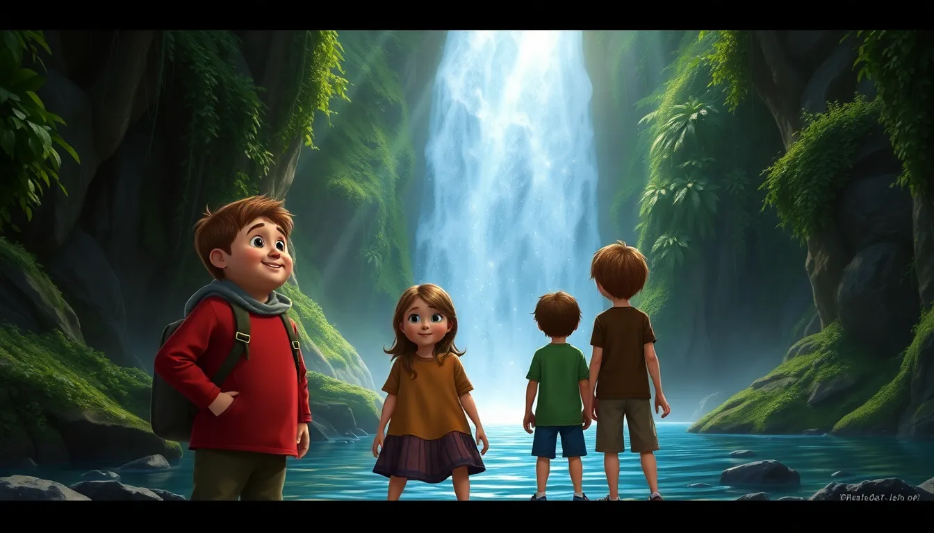 Les Aventures de Tom dans la Jungle Mystérieuse 4 Illustration du Passage Secret