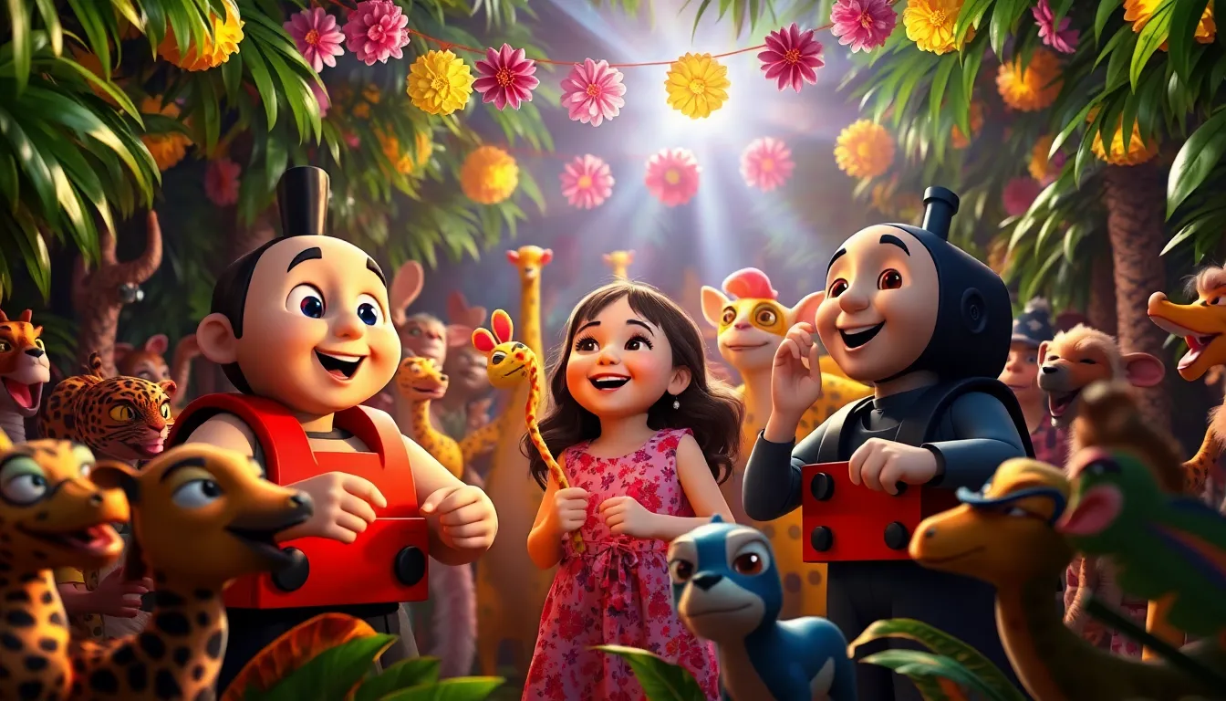 Les Aventures de Tom dans la Jungle Mystérieuse 7 Illustration de La Célébration de la Jungle