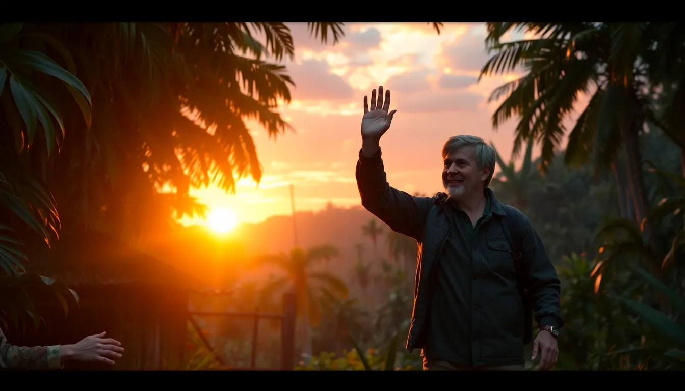 Les Aventures de Tom dans la Jungle Mystérieuse 8 Illustration de Le Retour à la Maison