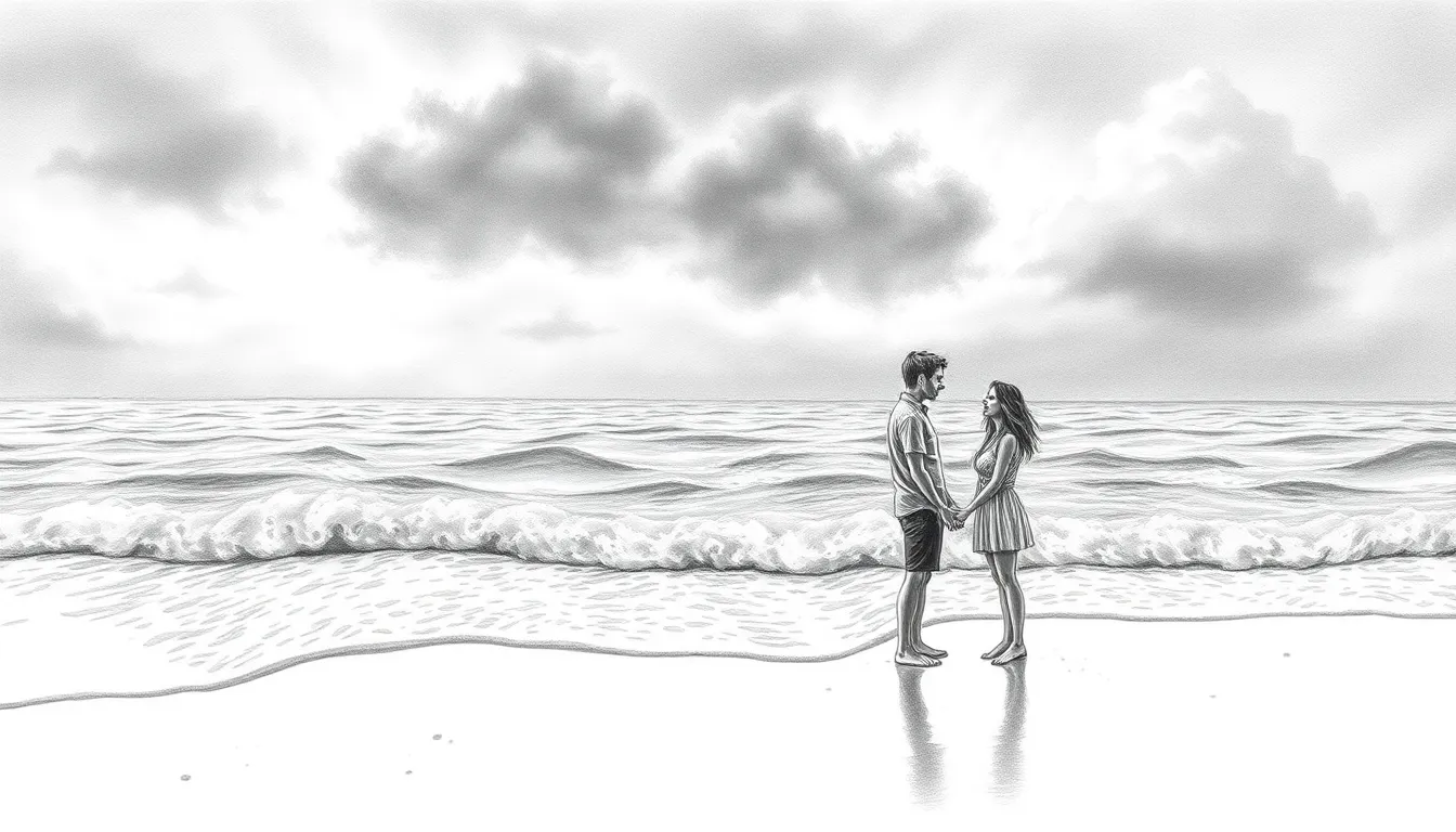 L'Éveil Silencieux : Une Histoire d'Amour Éphémère 3 Illustration des Vagues d'Émotions