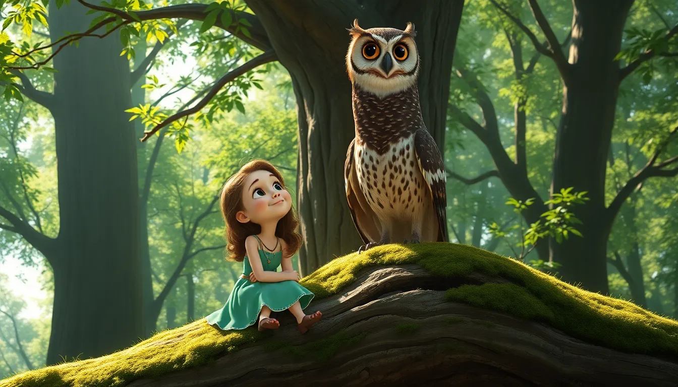 Les Contes de la Forêt Sombre 2 Illustration de La Rencontre avec le Hibou Sage