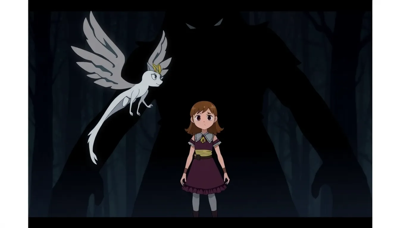 Les Contes de la Forêt Sombre 6 Illustration de L'Ombre du Monstre