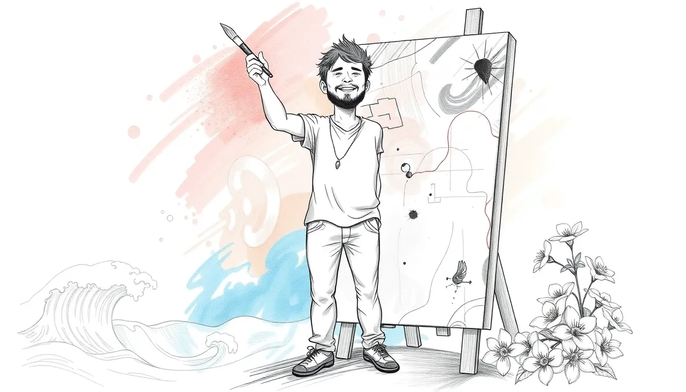 La Danse des Ombres et des Lumières : Une Odyssée de Vie 9 Illustration de L'Art de Vivre