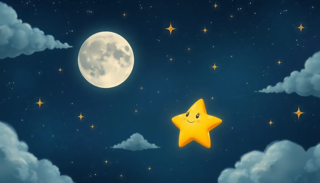 La Sérénité de Stella l'Étoile 2 Illustration de La Rencontre avec la Lune