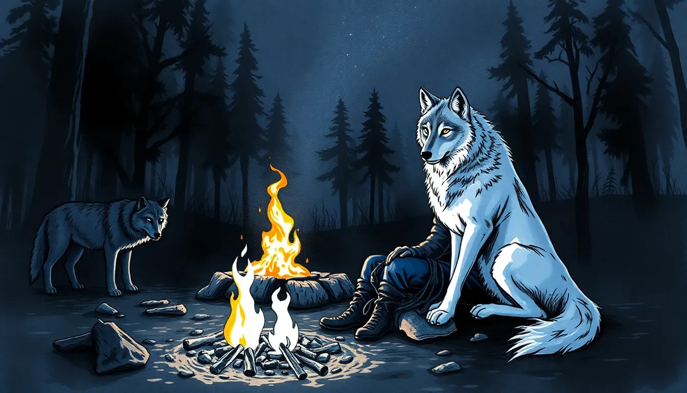 Le Chant des Loups : L'union d'un enfant et des loups pour sauver sa tribu 2 Illustration de Les Premiers Dialogues