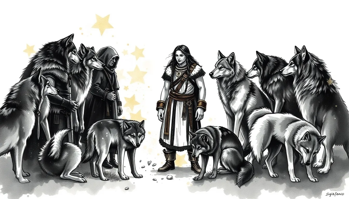 Le Chant des Loups : L'union d'un enfant et des loups pour sauver sa tribu 4 Illustration de L'Alliance des Espèces