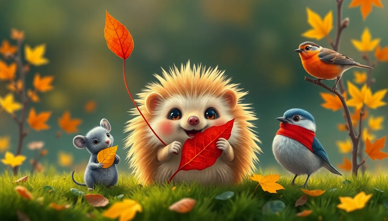 Illustration de La Chasse aux Feuilles