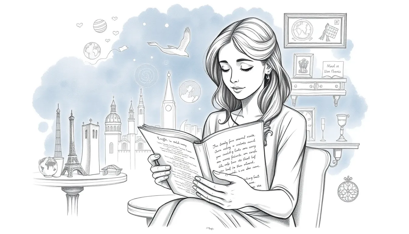 La Magie des Mots : Un Voyage Poétique en Anglais 8 Illustration de Les Ponts entre les Âmes