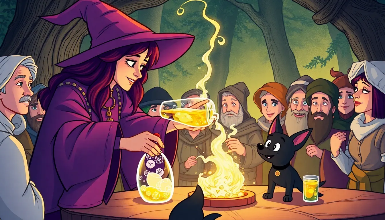 Les Sorcières et le Chien Magique 5 Illustration d'Un Nouveau Départ