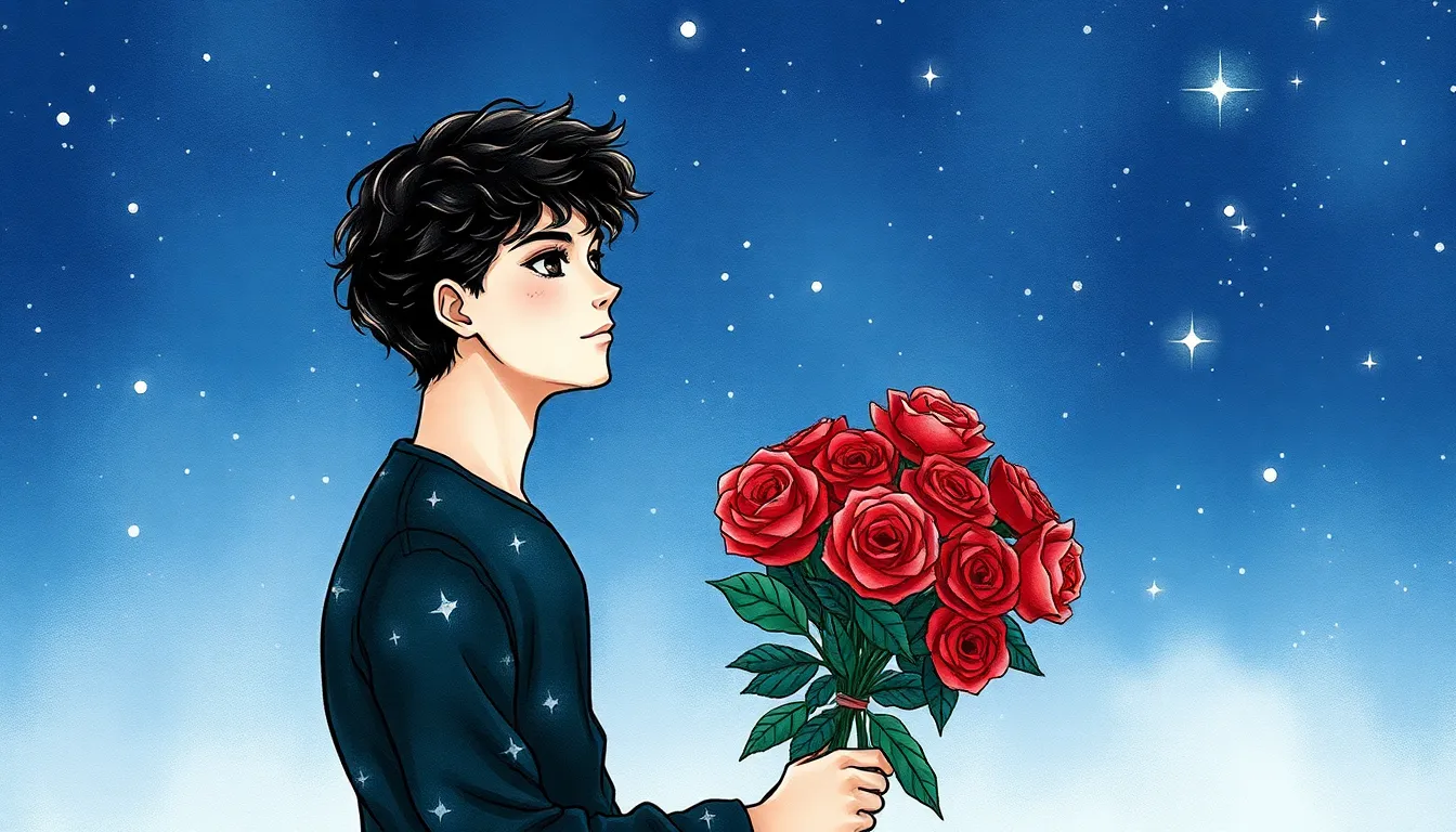 Un Amour Étoilé : Une Demande en Mariage Poétique 1 Illustration de Sous le Ciel Étoilé