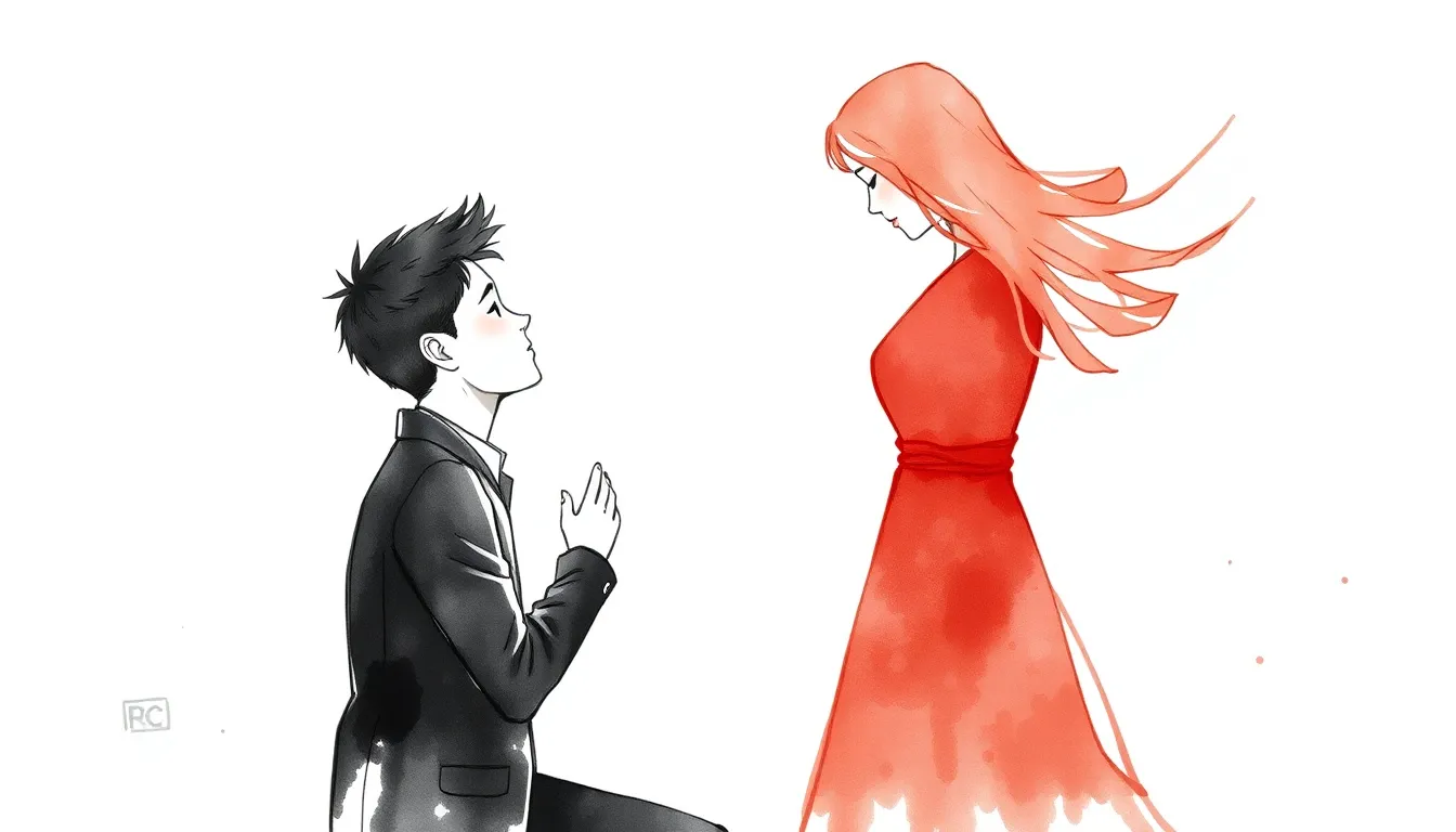 Un Amour Étoilé : Une Demande en Mariage Poétique 2 Illustration des Promesses du Vent