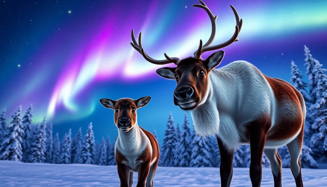 Le Noël de Sami le Renne Courageux 1 Illustration de La Naissance de Sami