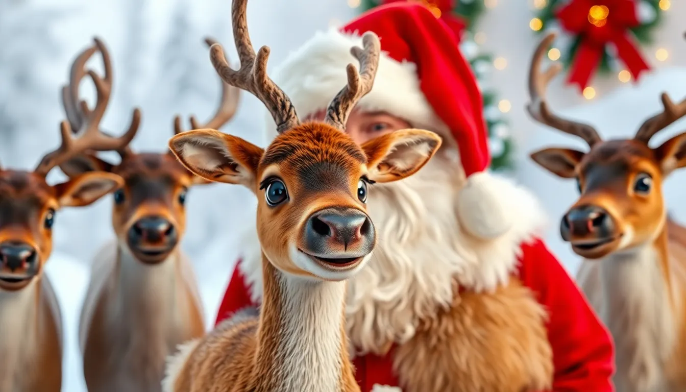 Le Noël de Sami le Renne Courageux 4 Illustration de La Visite du Père Noël