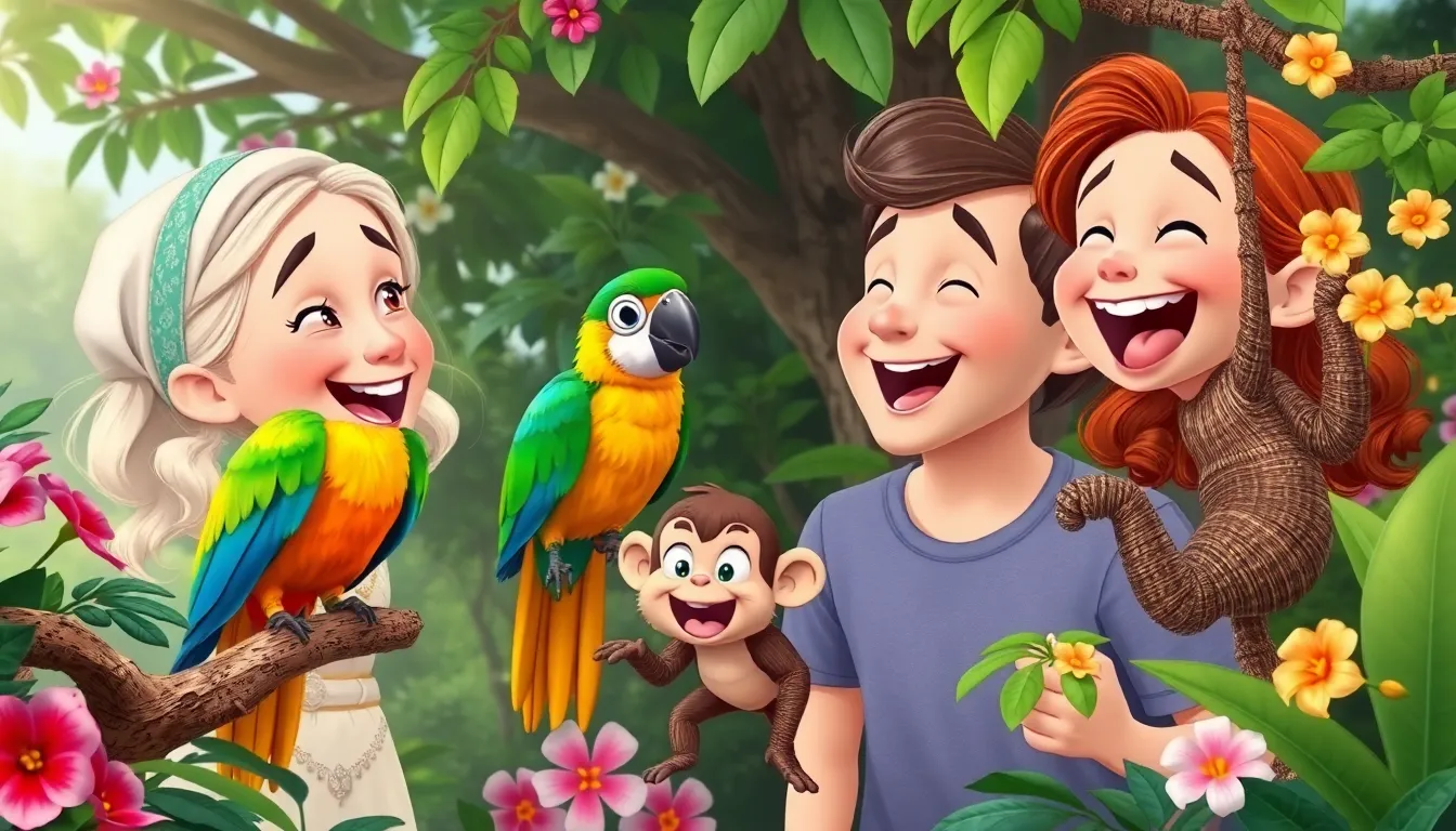 L'Île Mystérieuse de Clara et Alex 3 Illustration des Animaux Magiques