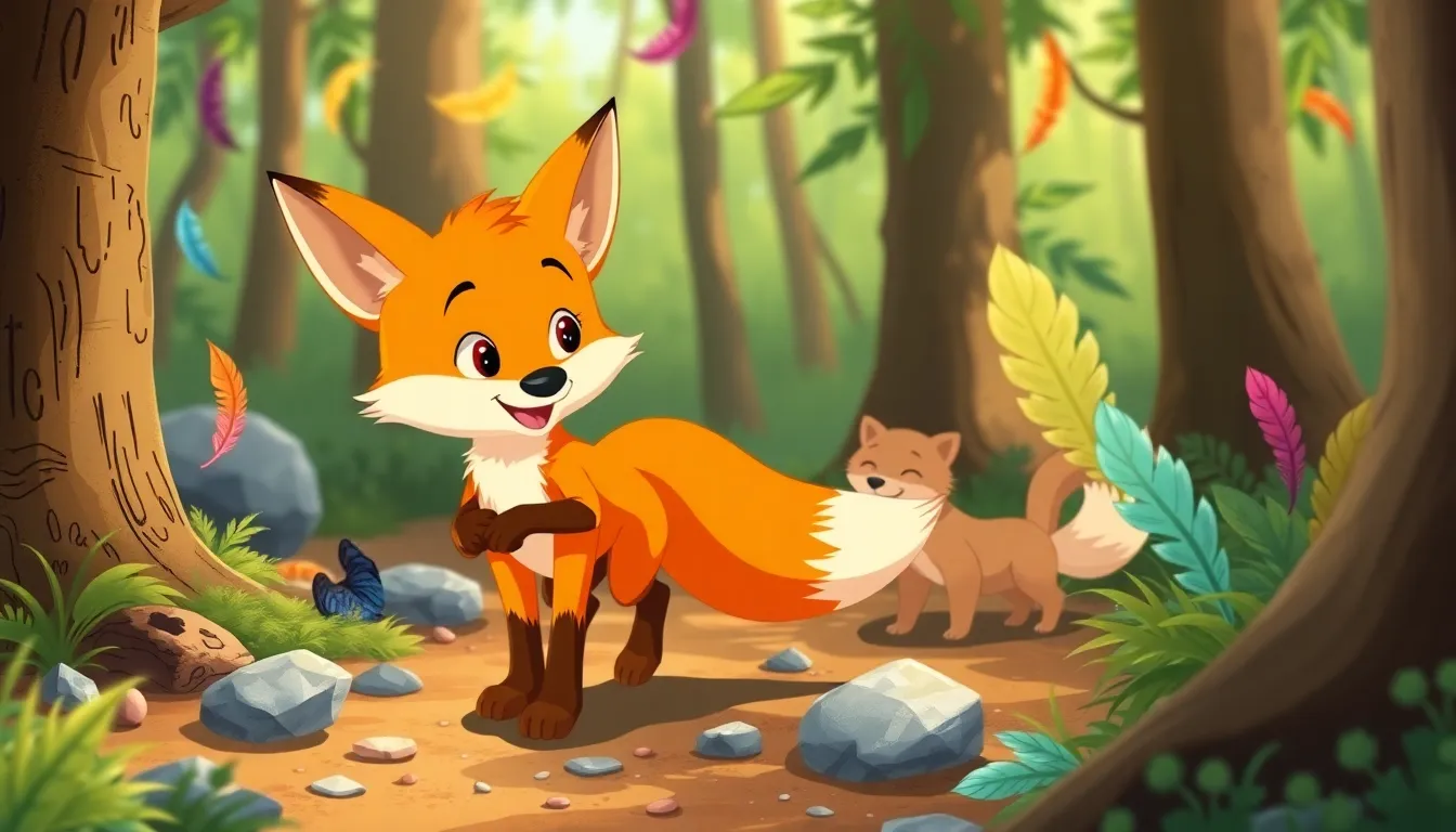 Félix le Renard et ses Tours de Passe-Passe 3 Illustration de La Magie des Amis