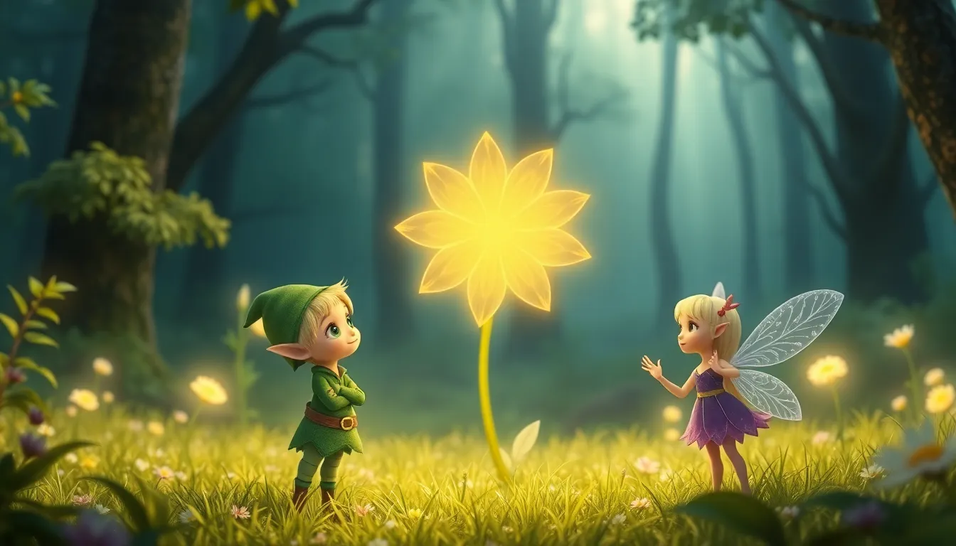 Illustration de La Fleur Magique