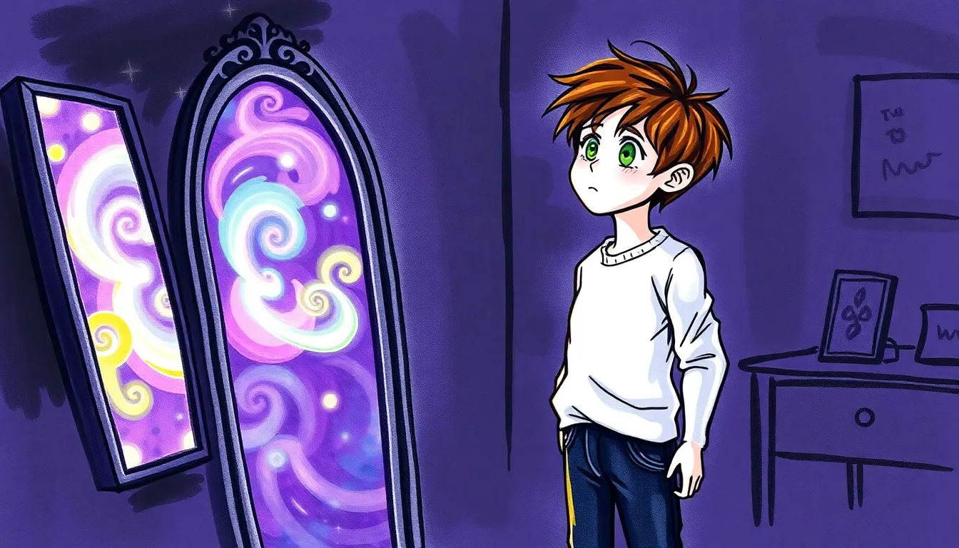 Illustration de Le Premier Regard dans le Miroir