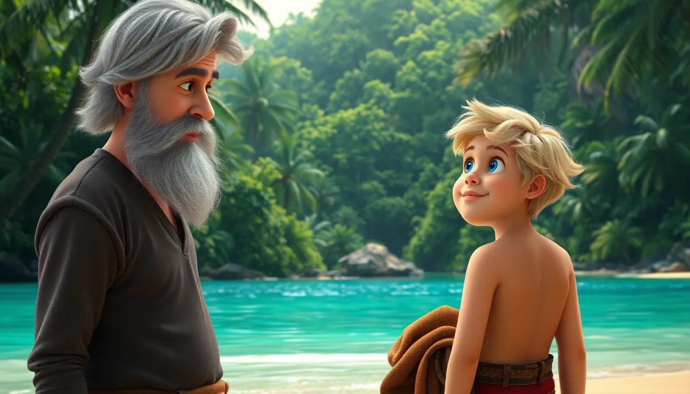 Olivier et le Vieux Phare 5 Illustration de L'Île Mystérieuse