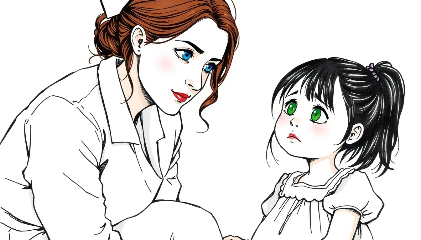 Les Fleurs de l'Espoir : Une infirmière redonne vie et espoir aux enfants 1 Illustration de Rencontre avec la souffrance des enfants