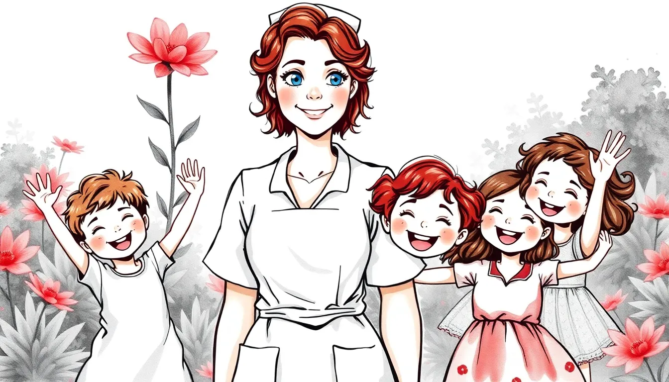 Les Fleurs de l'Espoir : Une infirmière redonne vie et espoir aux enfants 3 Illustration de La première fleur