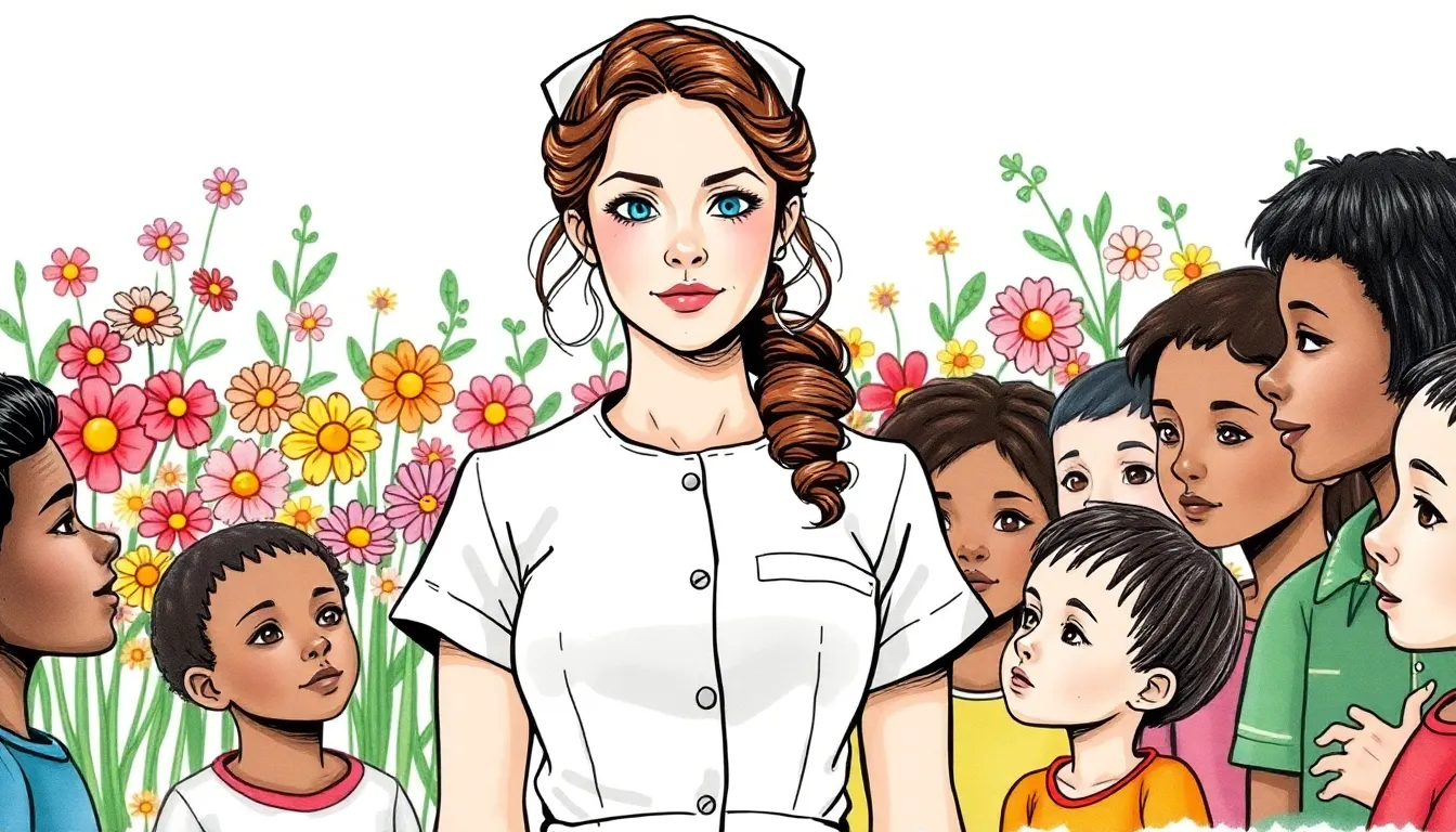 Les Fleurs de l'Espoir : Une infirmière redonne vie et espoir aux enfants 7 Illustration de Des fleurs pour la paix