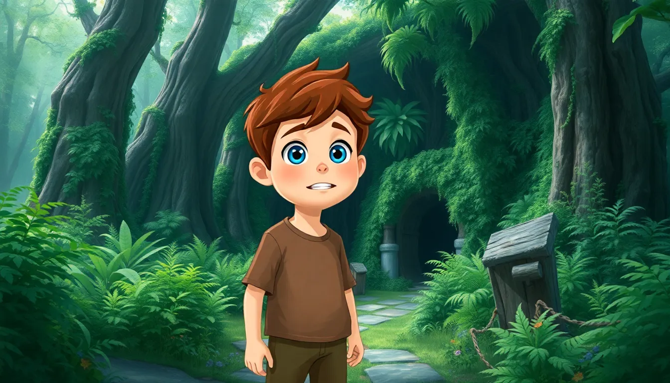 Sam et le Labyrinthe Mystérieux 1 Illustration de La Découverte du Labyrinthe