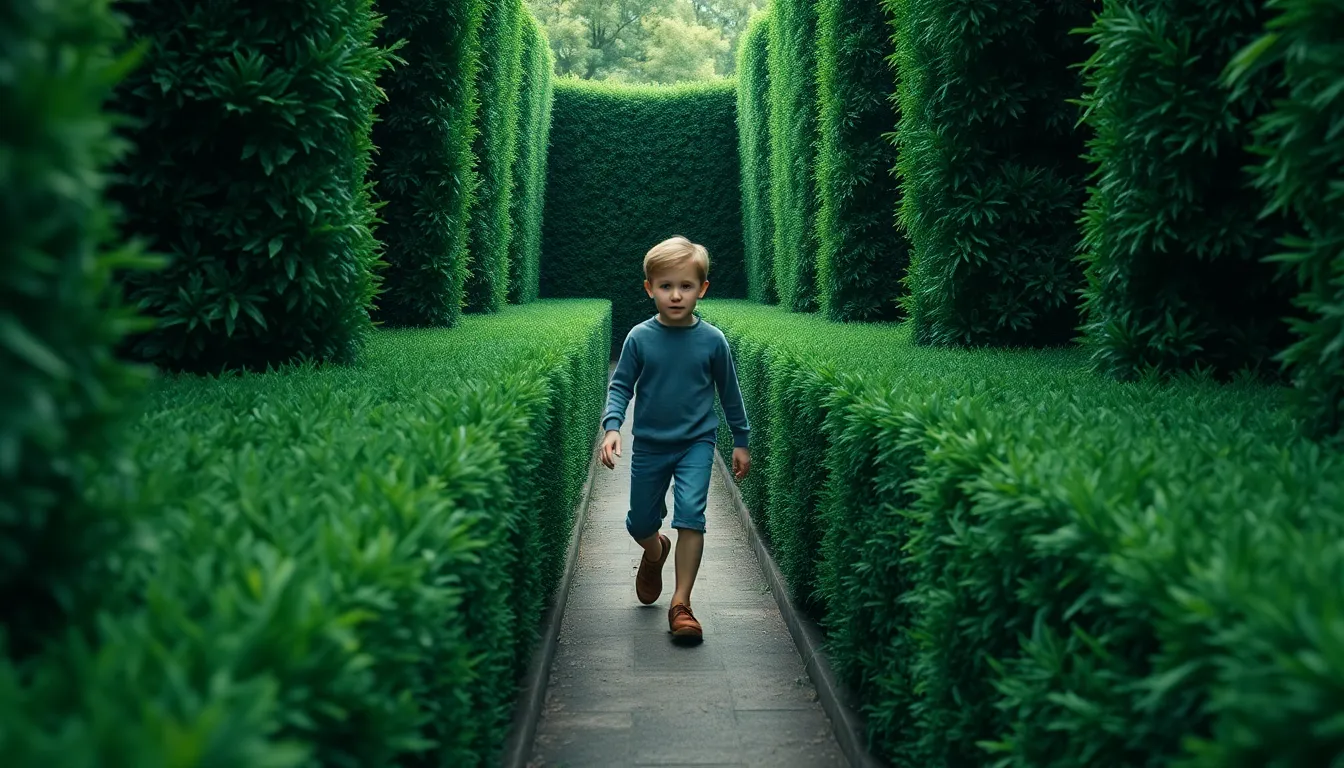 Sam et le Labyrinthe Mystérieux 2 Illustration de L'Entrée du Labyrinthe