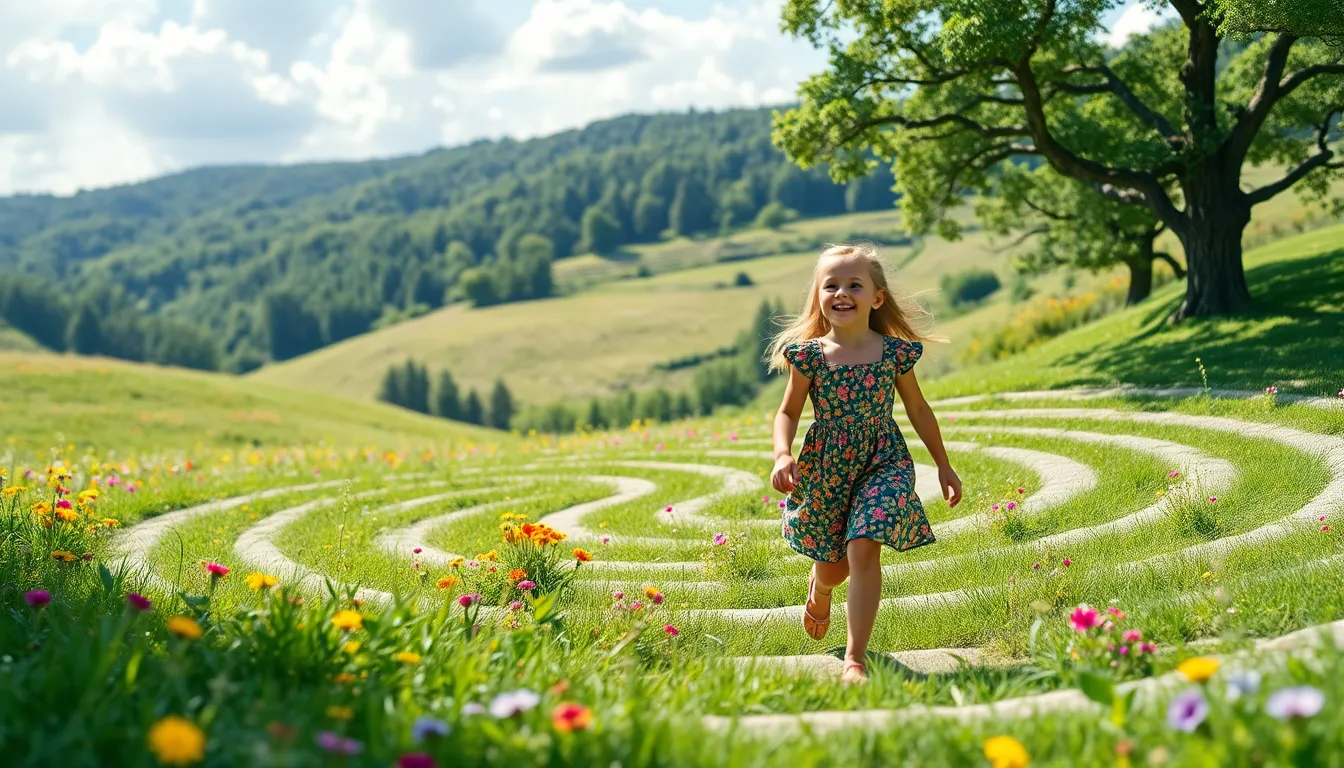 Sam et le Labyrinthe Mystérieux 6 Illustration de La Sortie du Labyrinthe