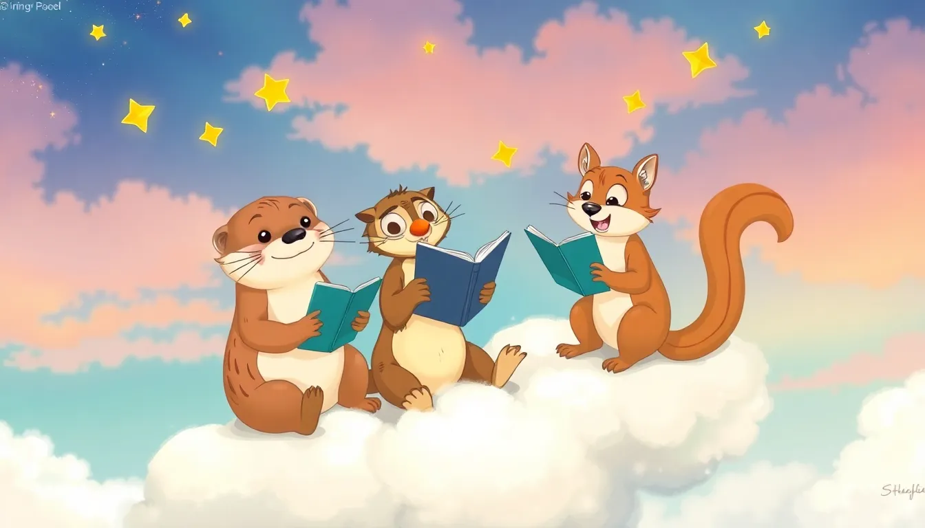 Les Rêves de Lily la Loutre 3 Illustration de Les Amis du Ciel